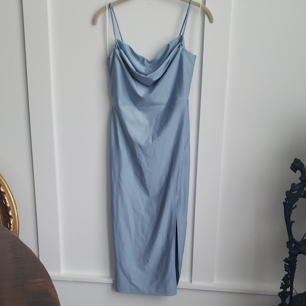 Windsor Light Blue Strapless Dress